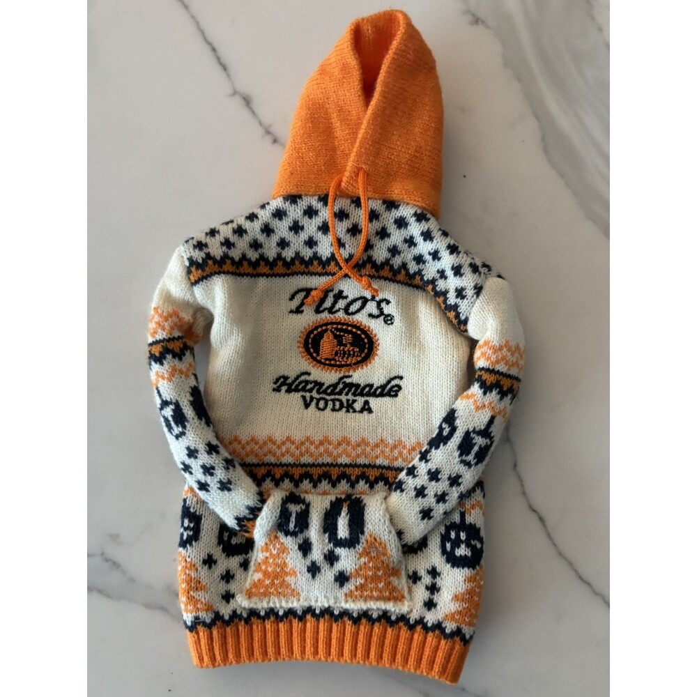 Tito's Vodka For Dog People Alcohol Bottle Sweater Collectible - NEW!